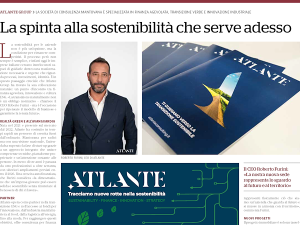 Atlante Group su "La Repubblica" - Focus Eccellenze