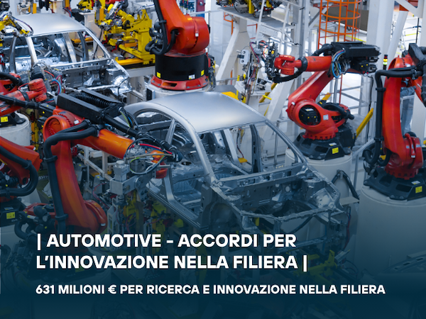 Accordi per l’innovazione nella filiera automotive: 631 milioni per ricerca e sviluppo