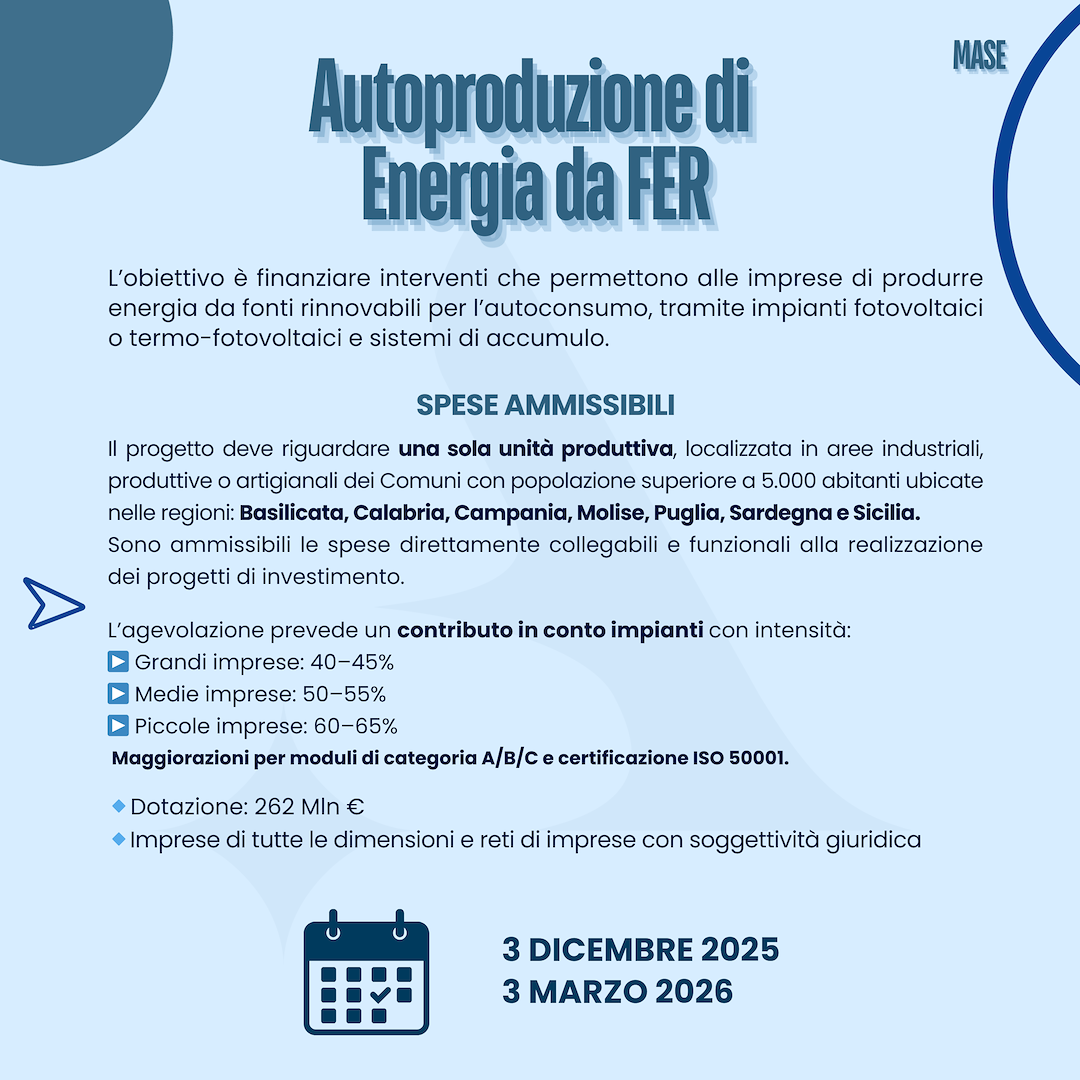 Nuove opportunità per imprese e startup