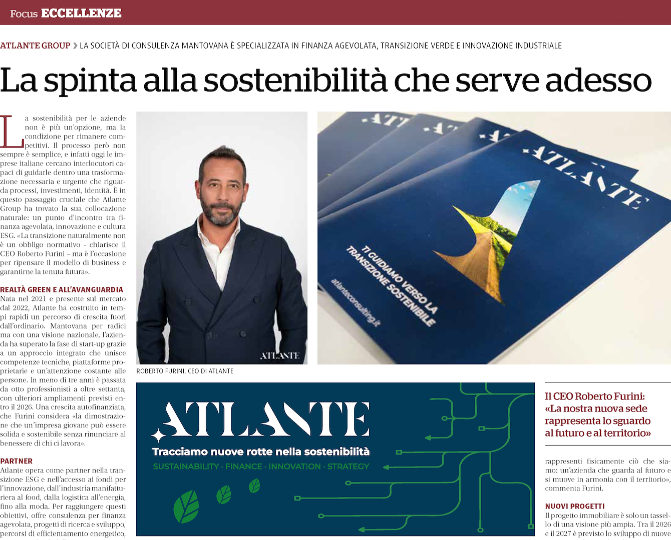 Atlante Group su "La Repubblica" - Focus Eccellenze