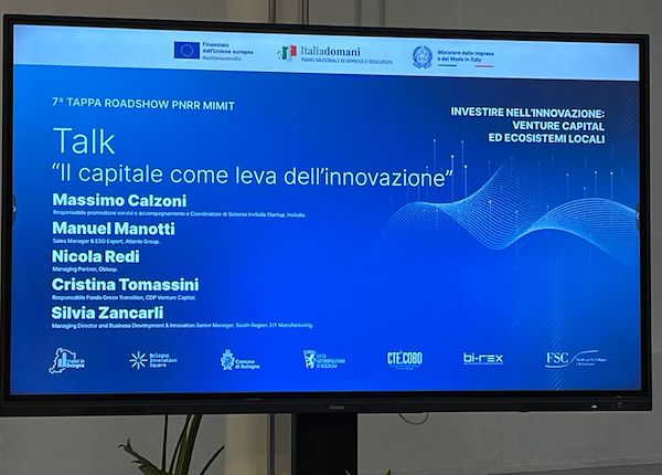 7ᵃ tappa del Roadshow PNRR – “Investire nell’Innovazione: venture capital ed ecosistemi locali”