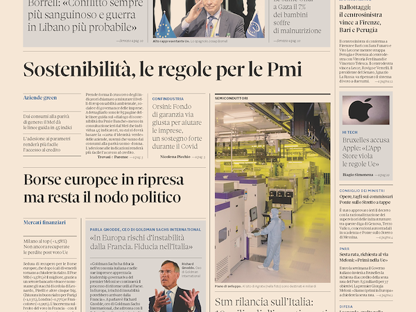 Atlante: ci trovi in prima pagina su “Il Sole 24 Ore”