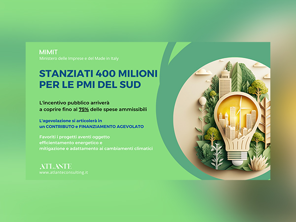 Stanziati 400 milioni per le PMI del Mezzogiorno - Firmato il decreto per rafforzare la crescita sostenibile