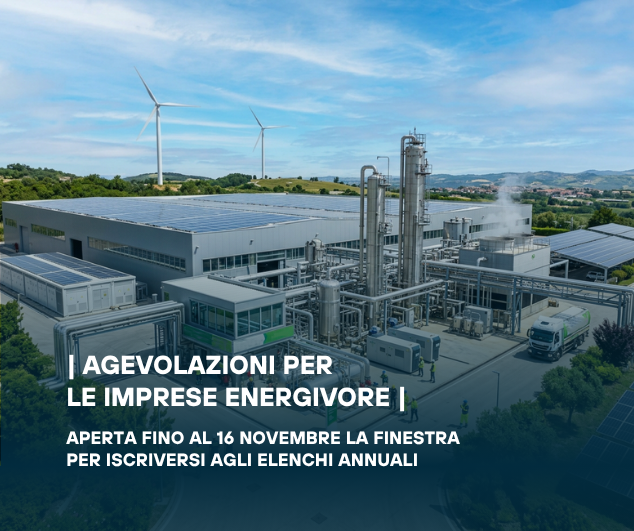Agevolazioni per  le imprese energivore