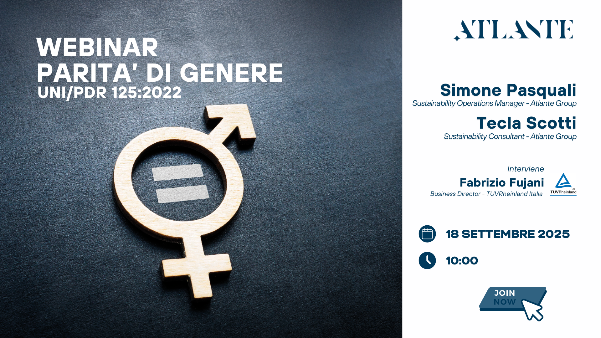 Webinar Parità di Genere: da valore sociale a leva strategica per le imprese